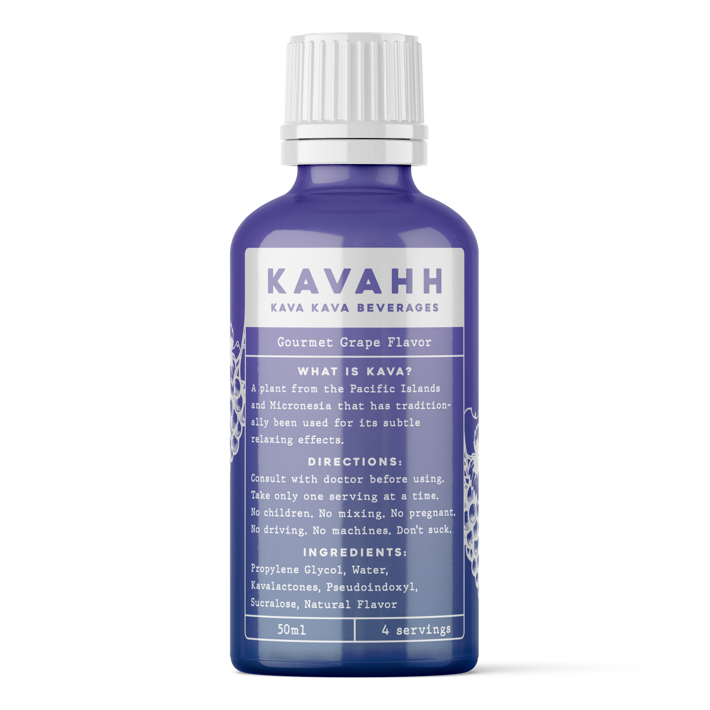 12x50ml Grape Kava/Pseudoindoxyl Shots