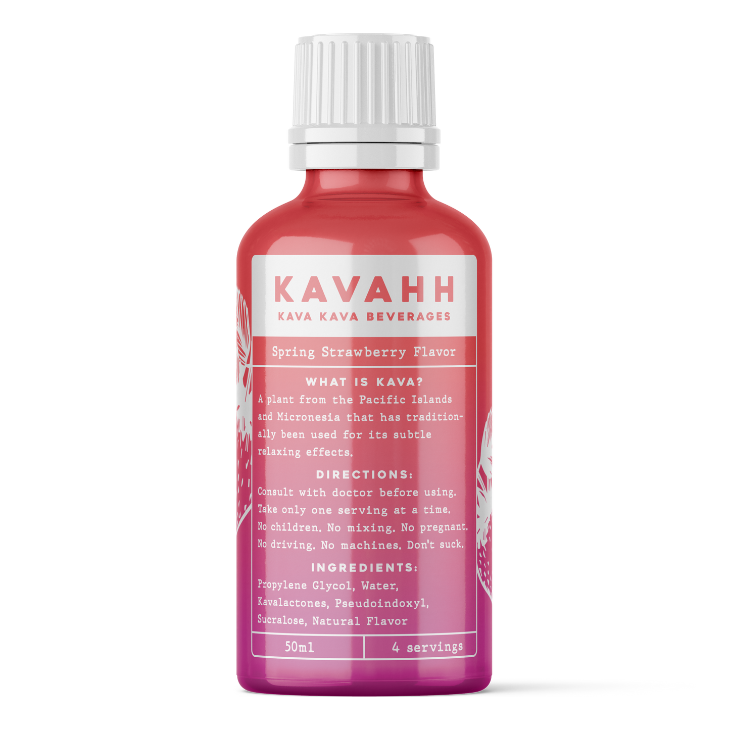 12x50ml Strawberry Kava/Pseudoindoxyl Shots